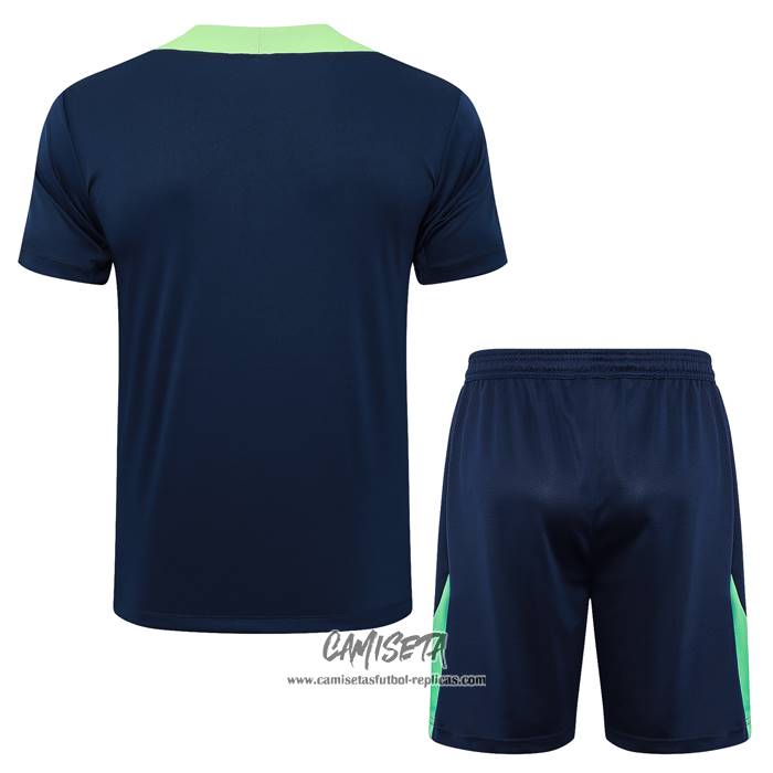 Chandal del Brasil 2024-2025 Manga Corta Azul - Pantalon Corto